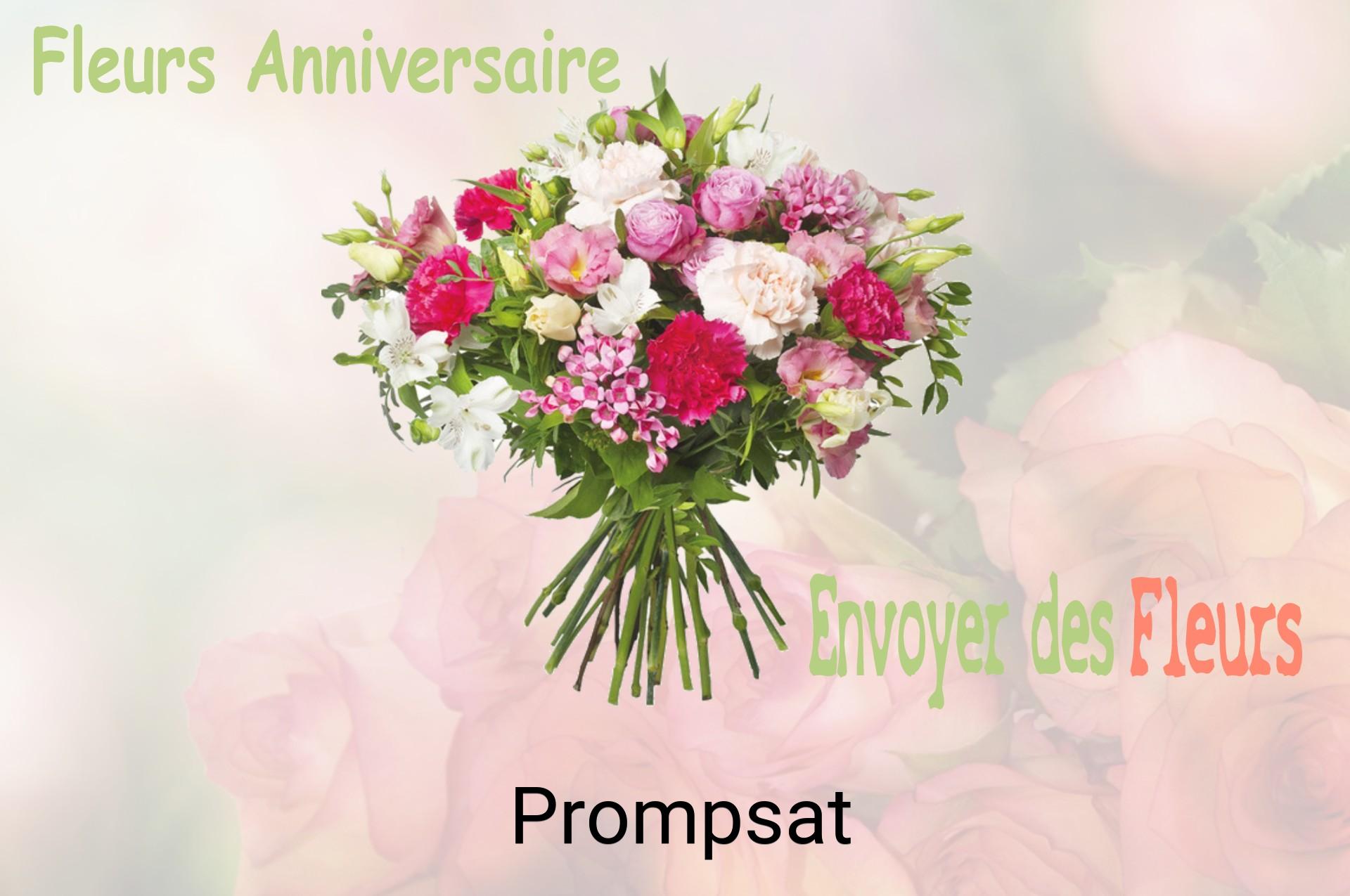 Bouquet de fleurs d’anniversaire livré à Prompsat